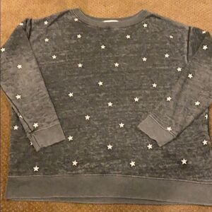 Wildfox Dark Grey & White Star Sweatshirt